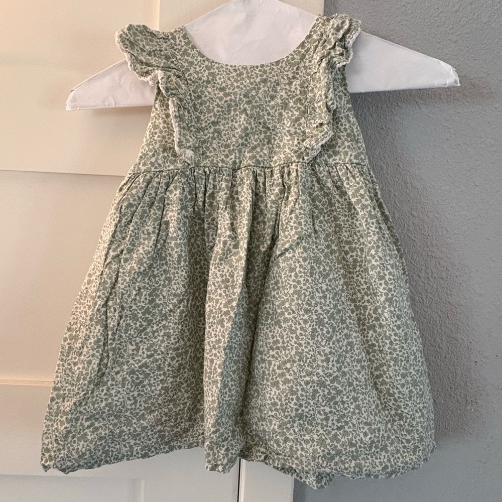 H&M Green Floral Kids Dress